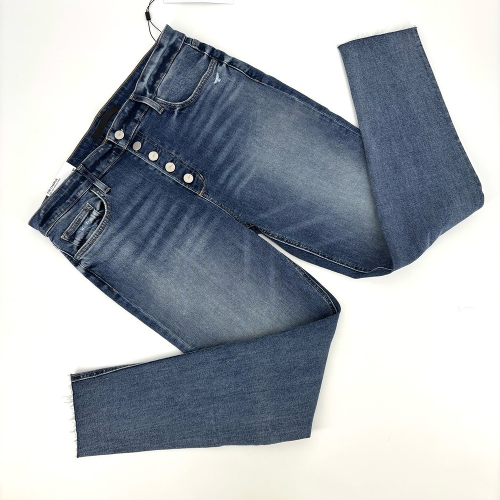 Joe's Jeans NWT Distressed Blue THE CHARLIE High Rise Skinny Ankle Jeans, 32
